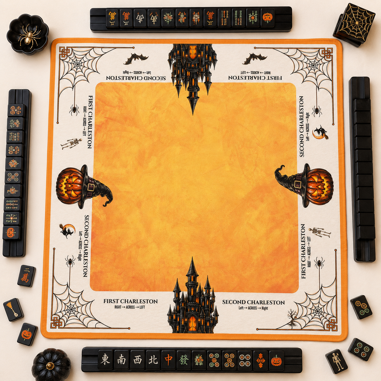 Witching Hour Mahjong Mat Mahjong Mat (Made in USA) Halloween mat