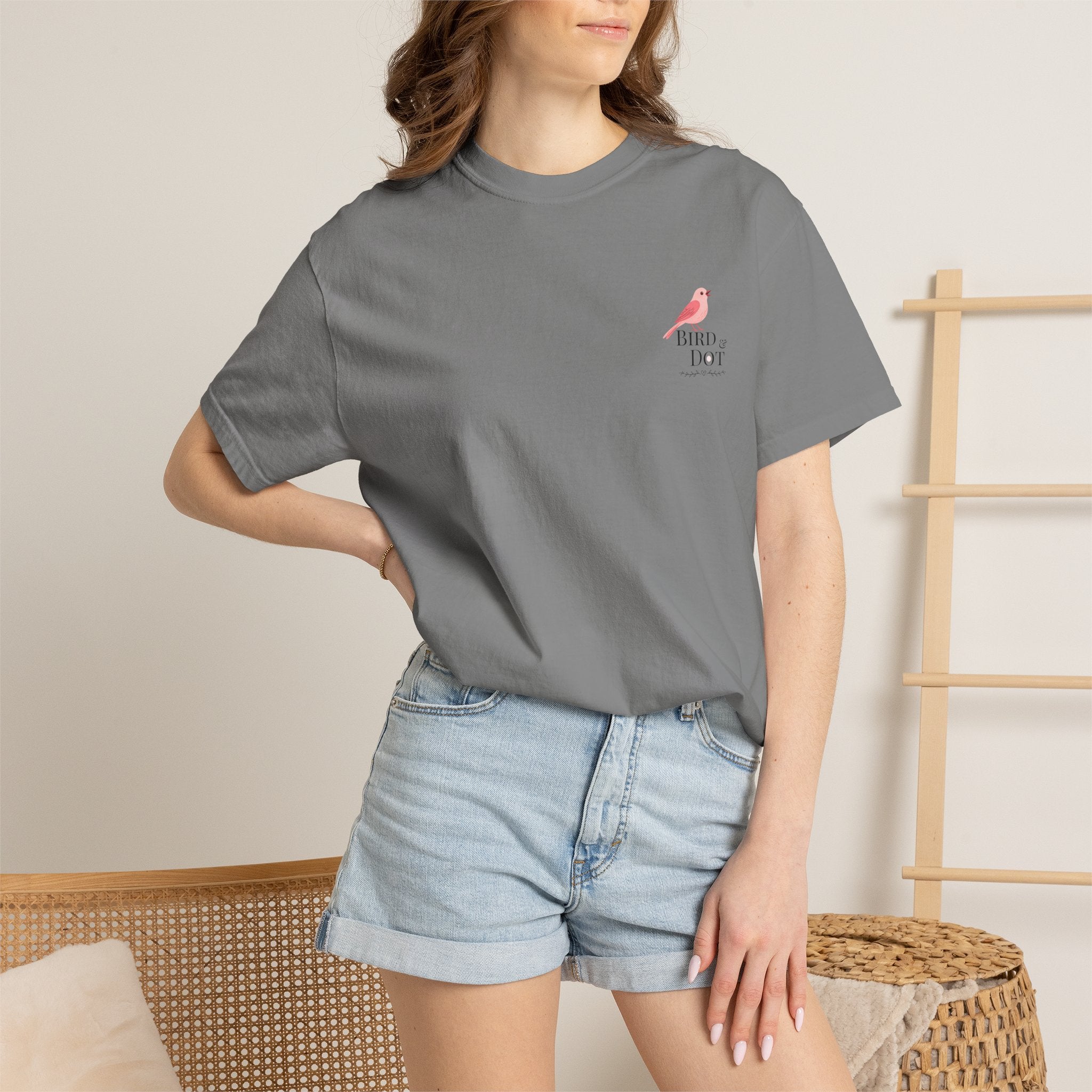 Mobile Mahj Comfort Colors® Tee | Bird & Dot Mahjong Shirt