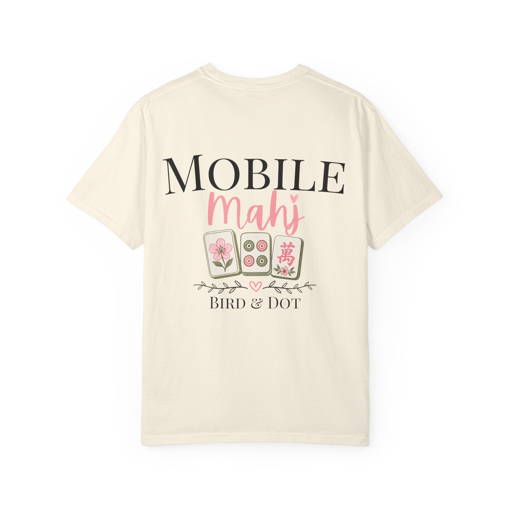 Mobile Mahj Comfort Colors® Tee | Bird & Dot Mahjong Shirt