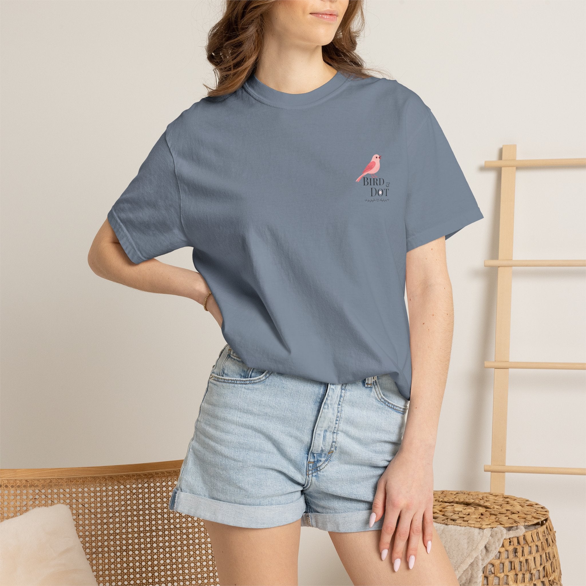 Mobile Mahj Comfort Colors® Tee | Bird & Dot Mahjong Shirt