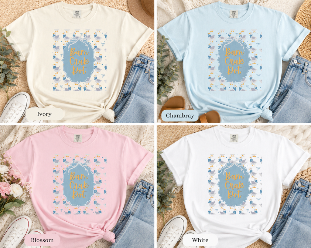 Bam Crak Dot Mahjong Shirt | Preppy Duck Comfort Colors Tee