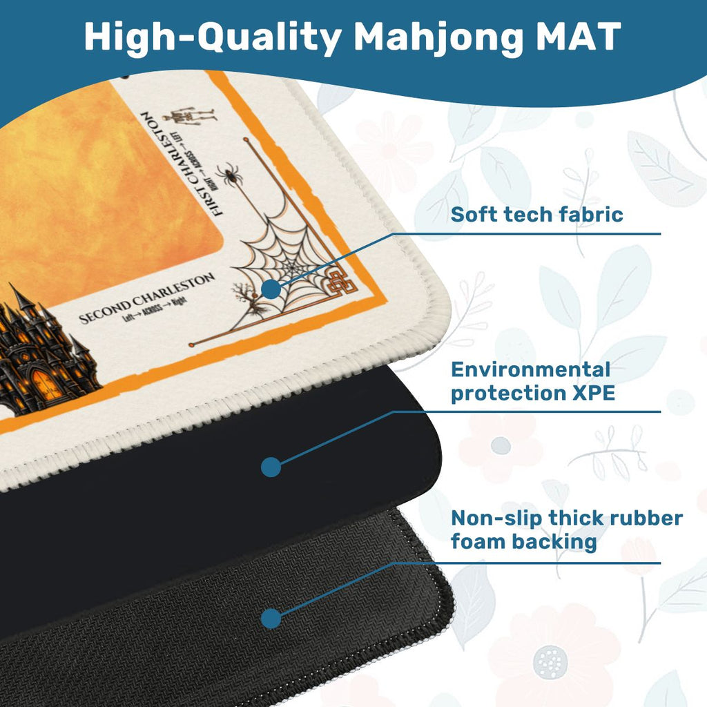 Witching Hour Mahjong Mat Mahjong Mat (Made in USA) Halloween mat