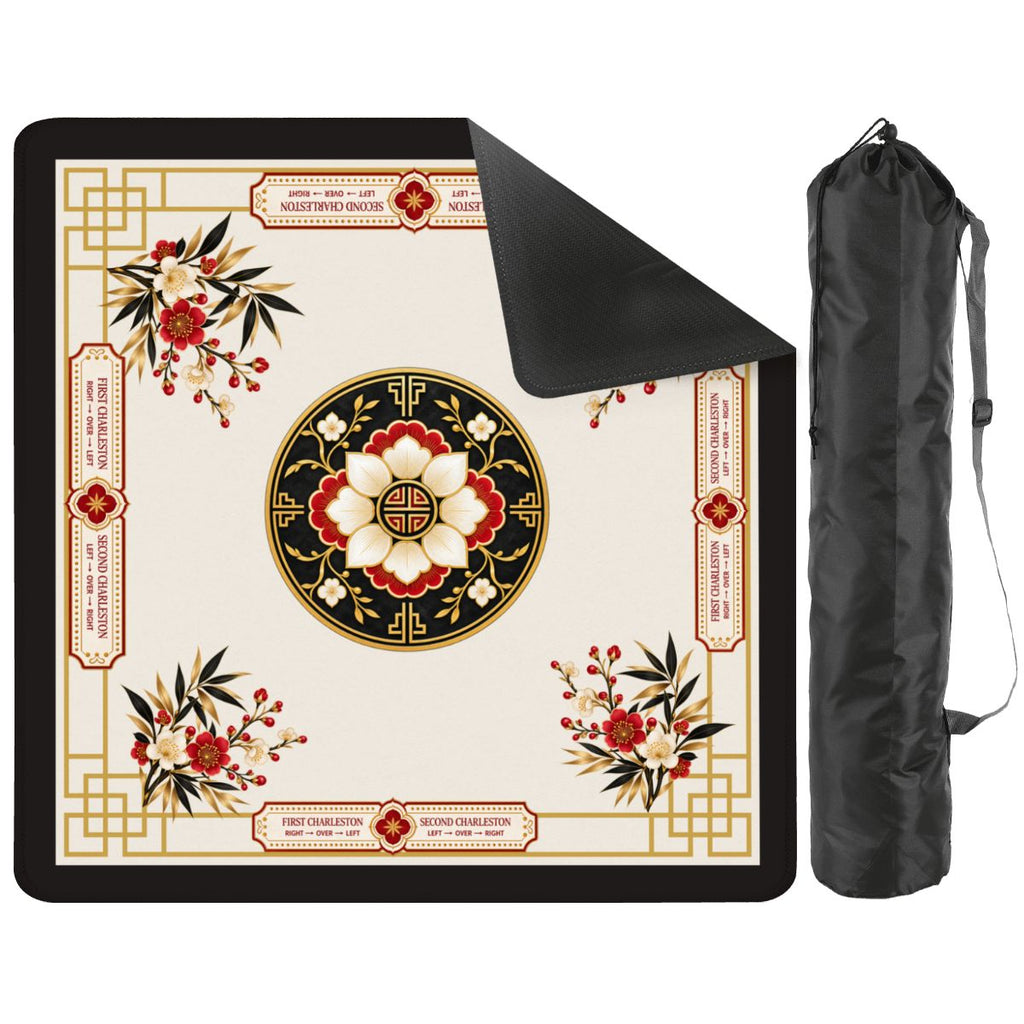 The Black Pearl Mahjong Mat 33"x33" (Ship Rolled up)
