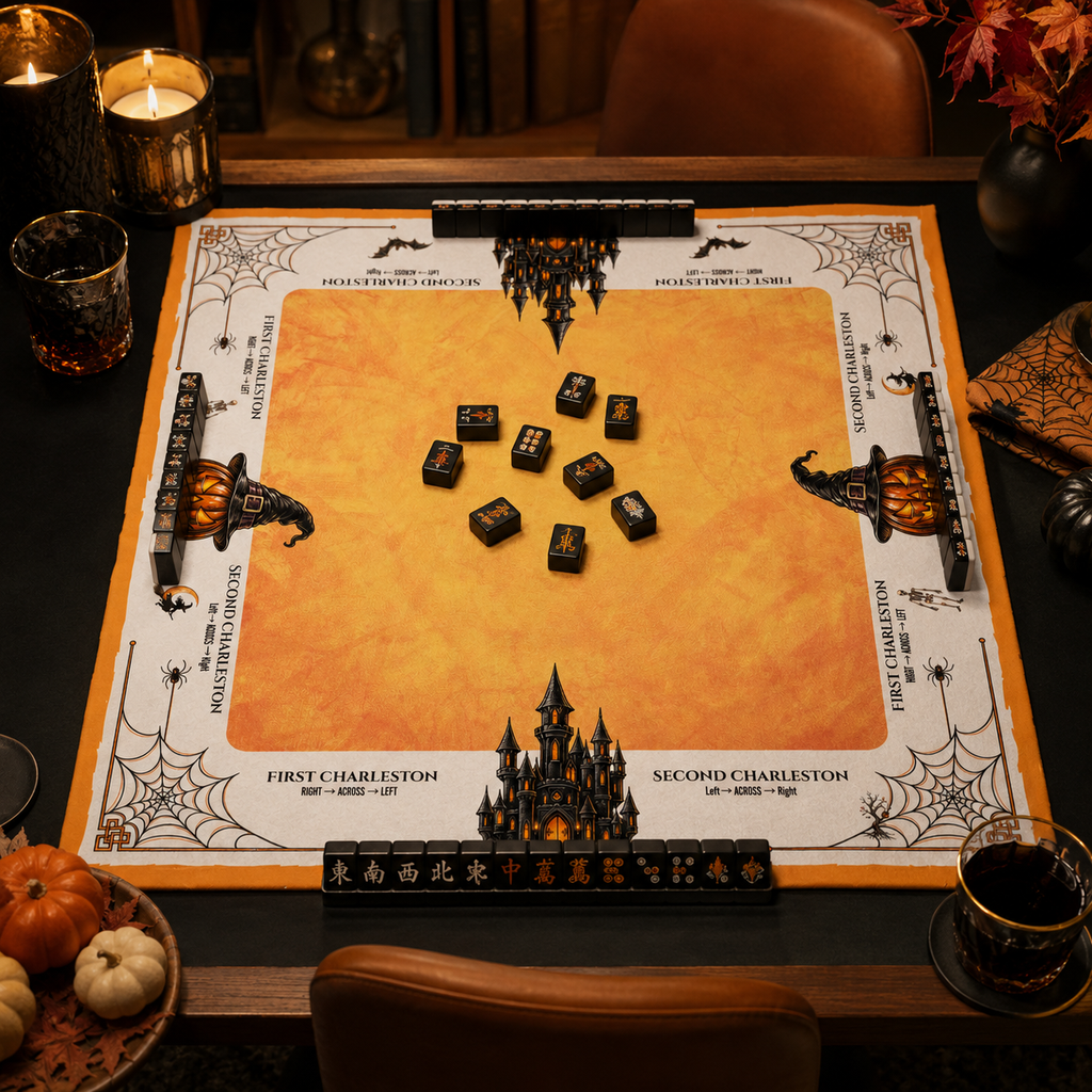 Witching Hour Mahjong Mat Mahjong Mat (Made in USA) Halloween mat