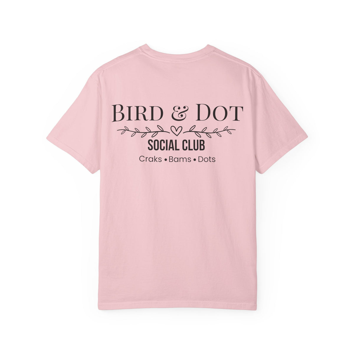 Bird & Dot Social Club T-shirt | bird logo, vintage script