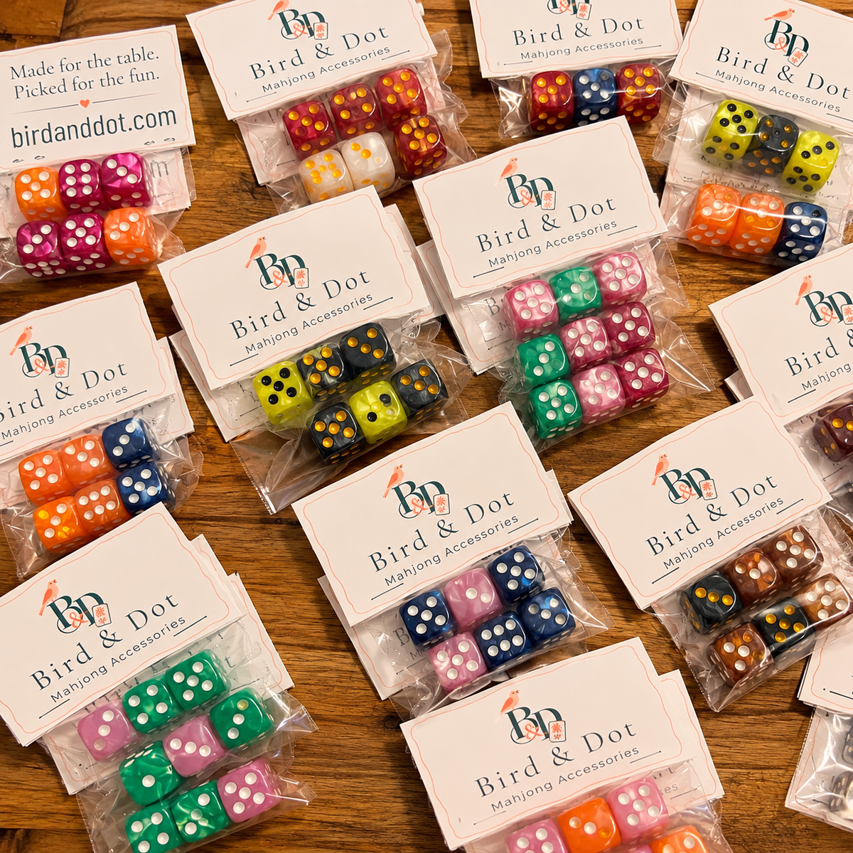 Bird & Dot Dice Set