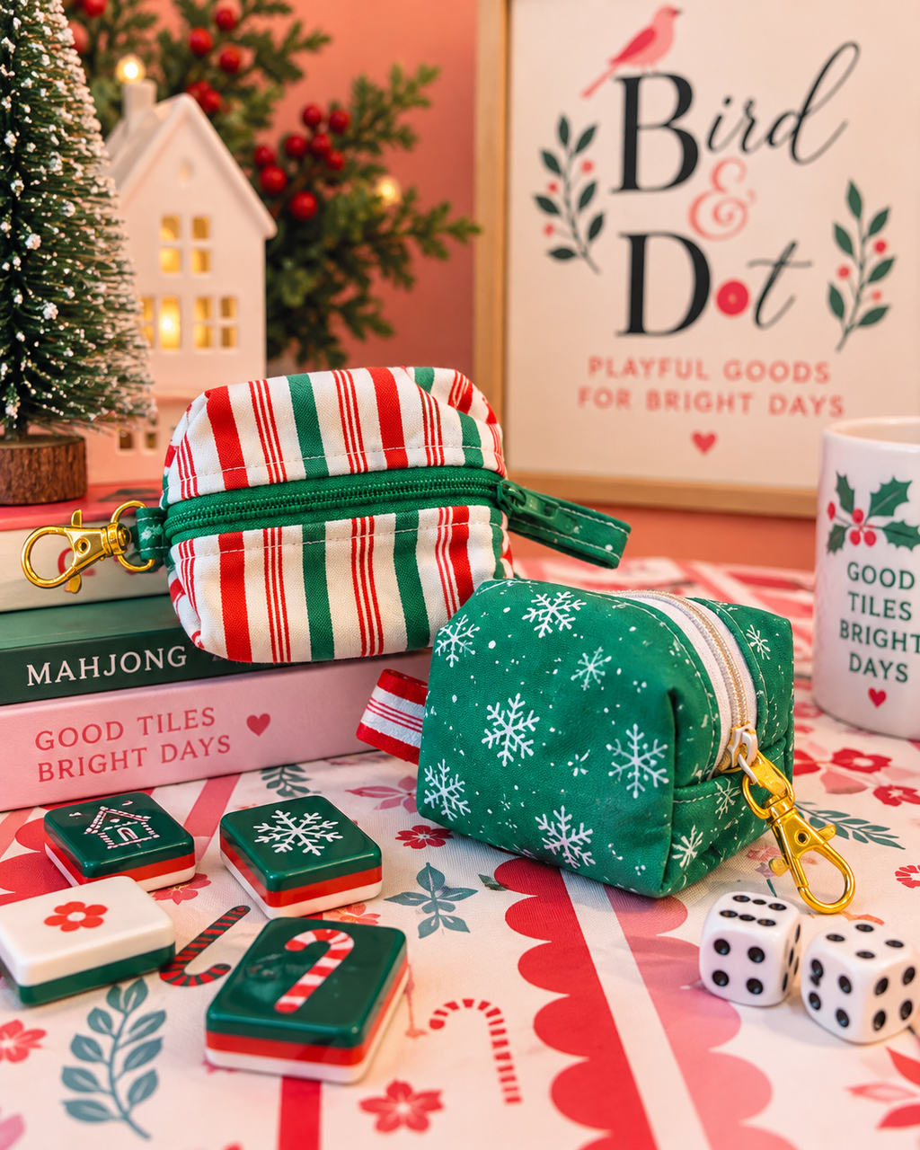 Christmas Dice & Trinket Bag