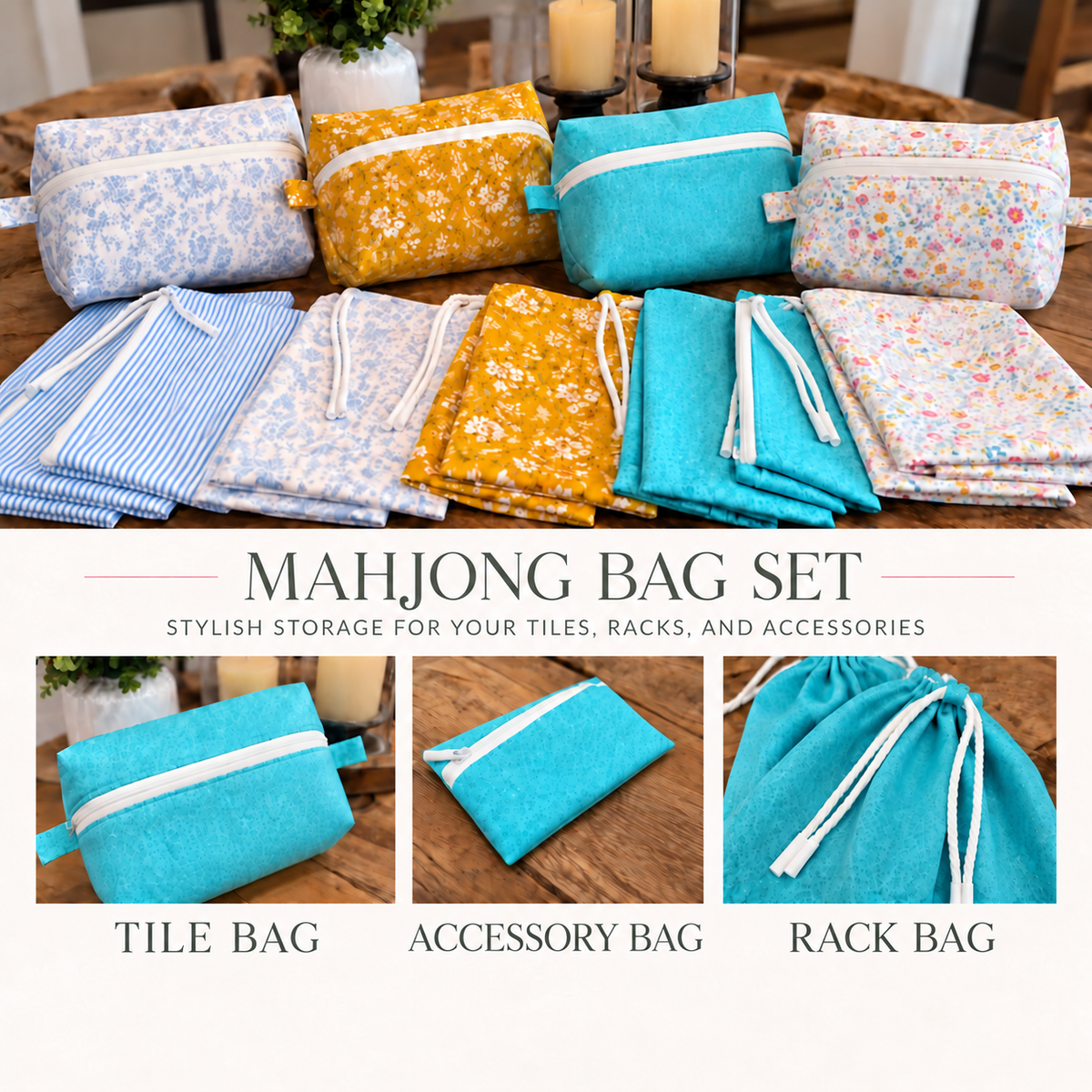 Mahjong Storage Bags