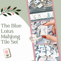 Blue Lotus Cove Mahjong Tile Set