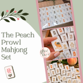 The Peach Prowl Mahjong Set