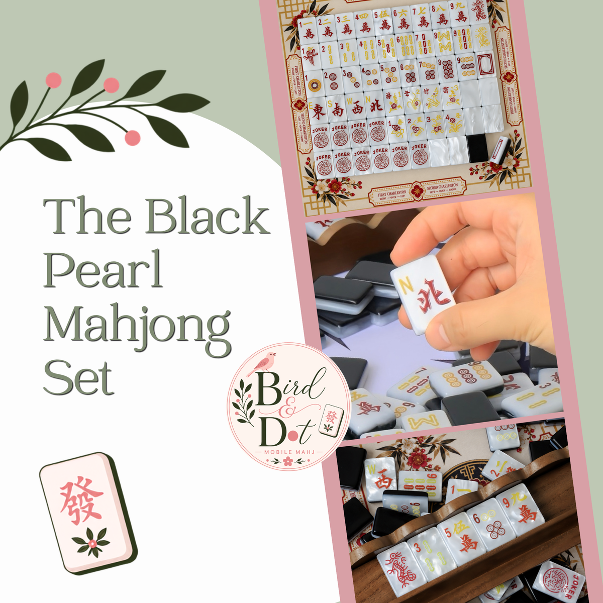 The Black Pearl Mahjong Set