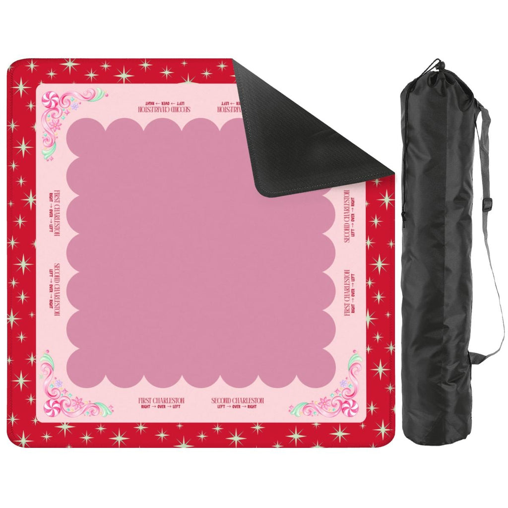 The Sugarplum Mahjong Mat 33"x33" (Ship Rolled up)