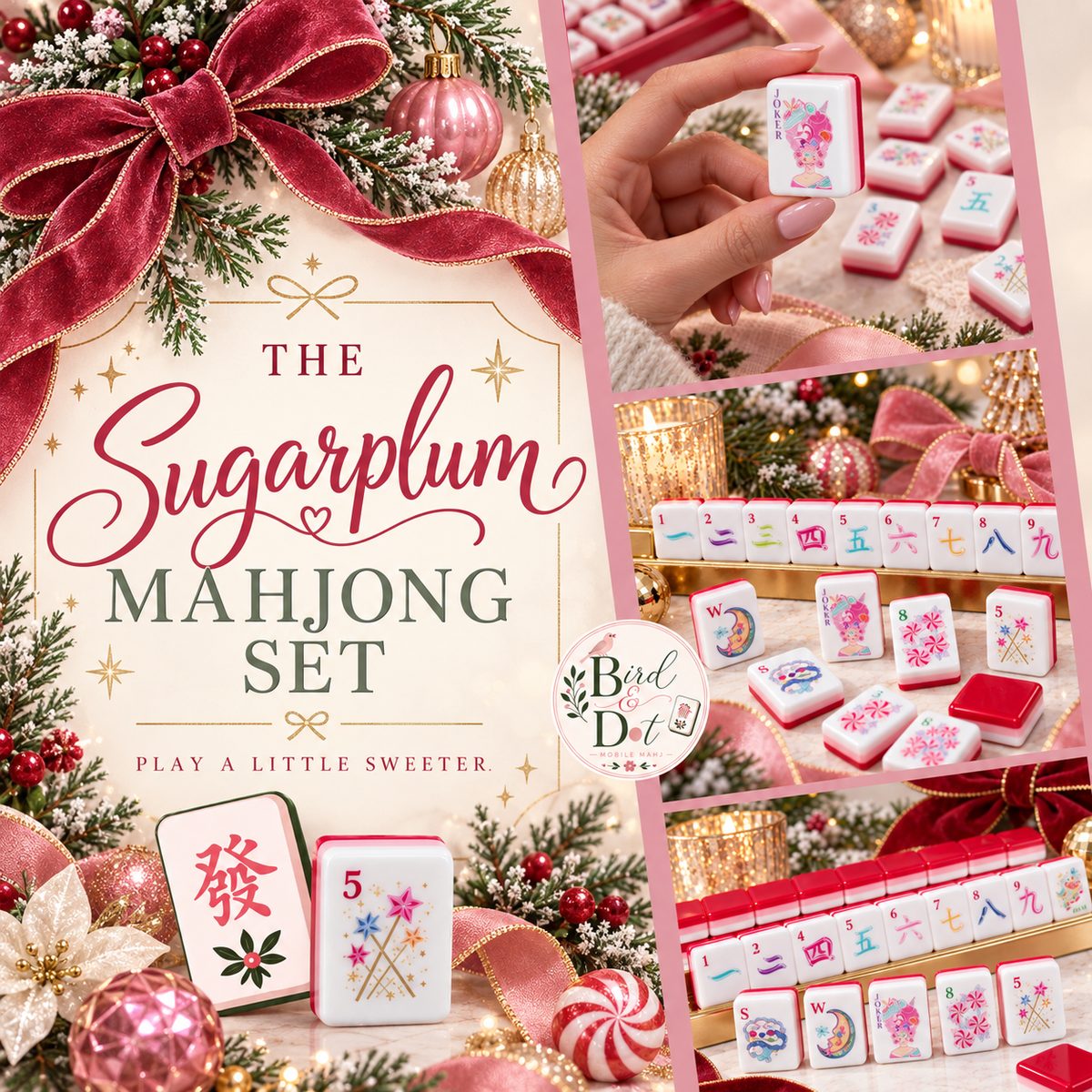 The Sugarplum Mahjong Set