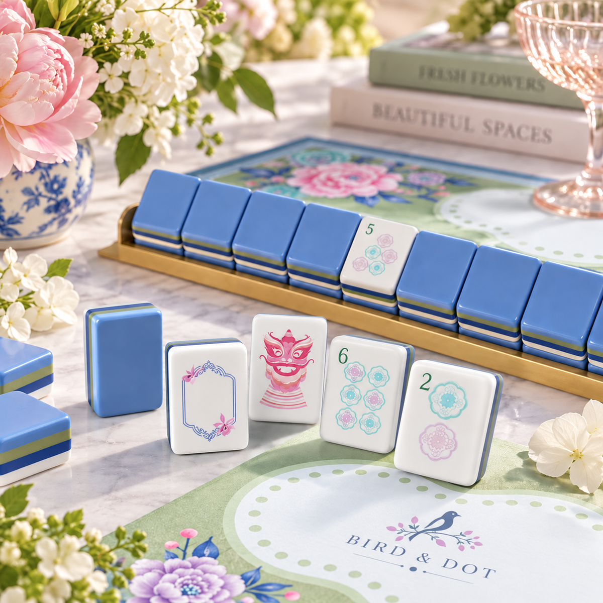 The Garden Club Mahjong Set