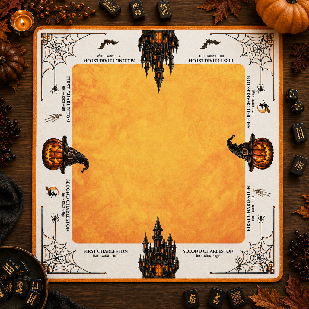 Witching Hour Mahjong Mat Mahjong Mat (Made in USA) Halloween mat