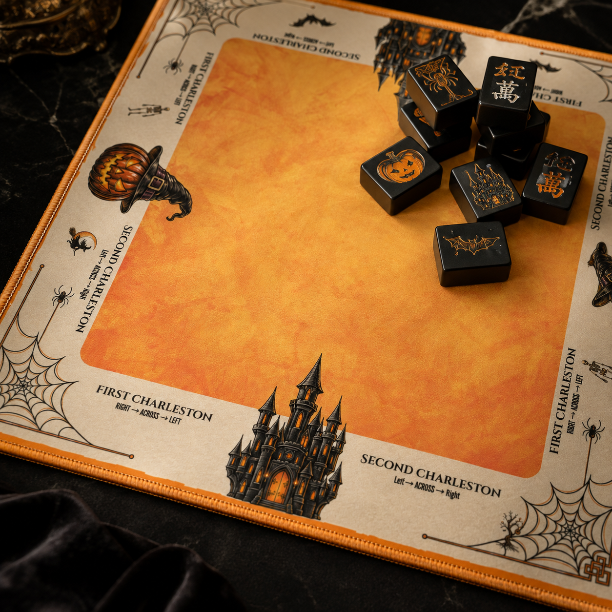 Witching Hour Mahjong Mat Mahjong Mat (Made in USA) Halloween mat