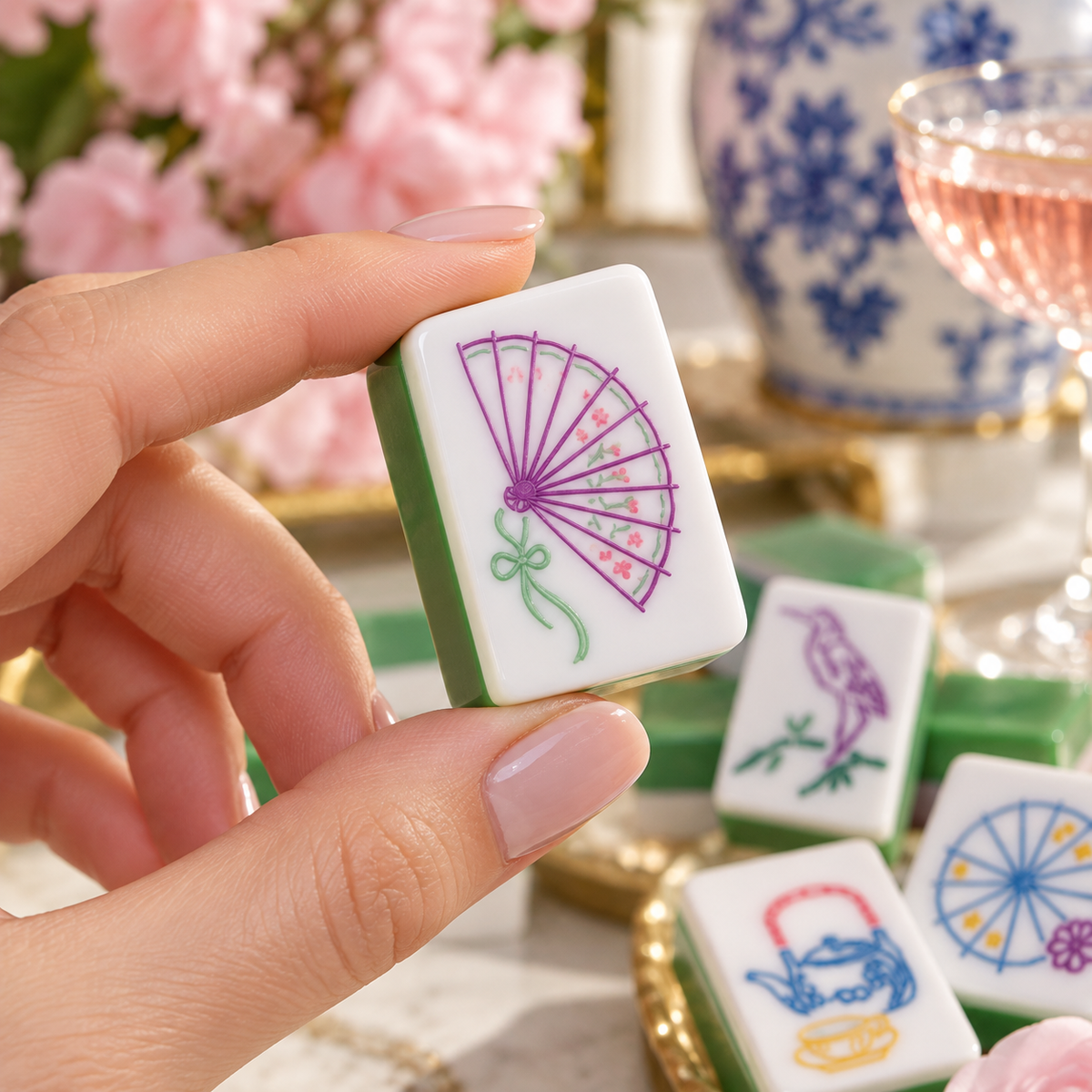 The Lantern Garden Mahjong Set