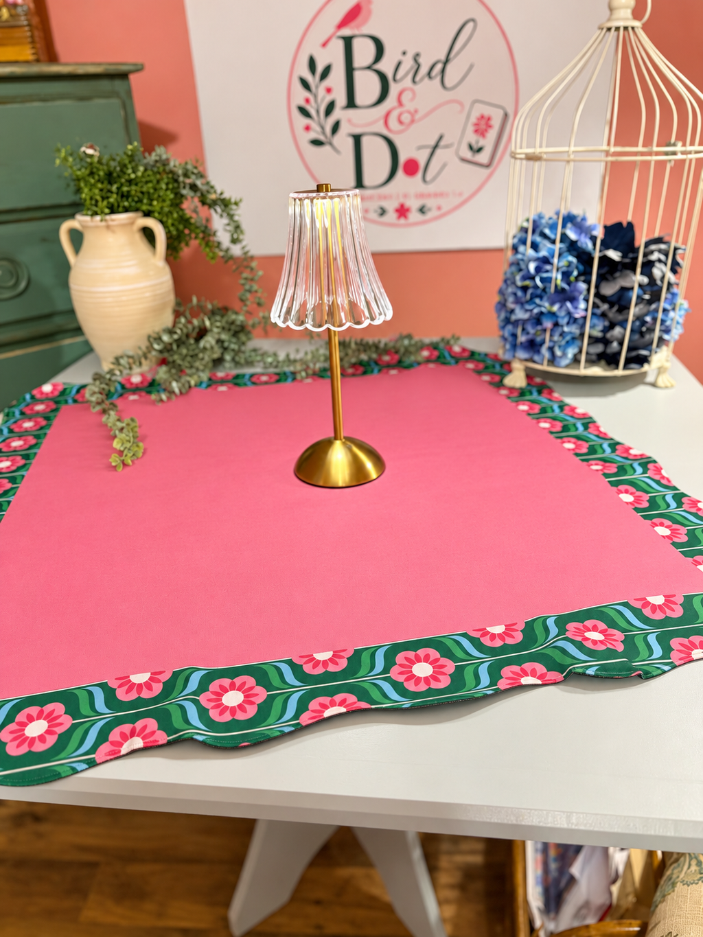 Retro Bloom Mahjong Mat