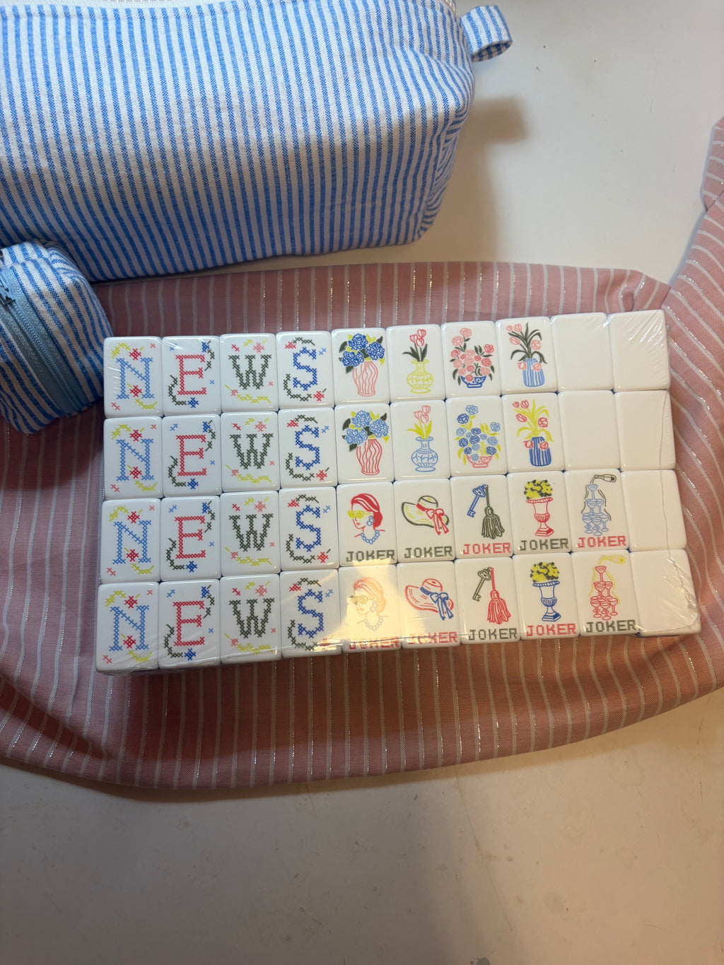 Stitch & Bloom Mahjong Tile Set