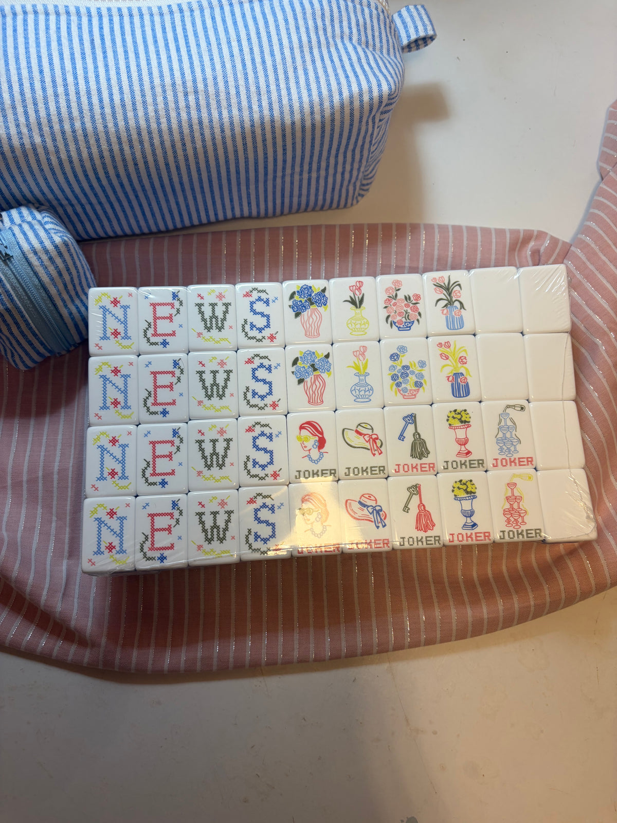 Stitch & Bloom Mahjong Tile Set